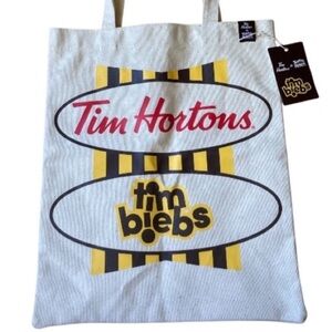 Tim Biebs Tote Bag Justin Bieber Tim Hortons Collectable Item Brand New W/ Tags